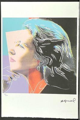 ANDY WARHOL * Ingrid Bergman * signed lithograph * limited # 83/100