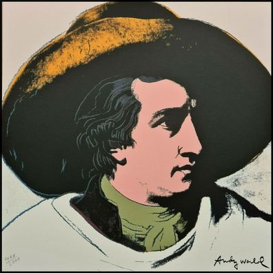 ANDY WARHOL * Johann Wolfgang Goethe * lithograph * limited # xx/2400 CMOA signed