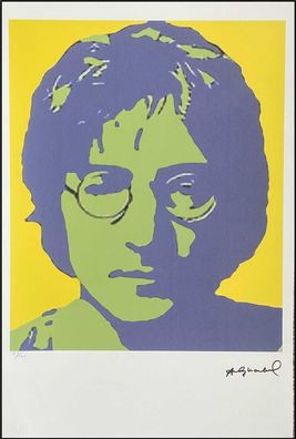 ANDY WARHOL * John Lennon * signed lithograph * limited # 63/100 (Gr. 57 cm x 38 cm)