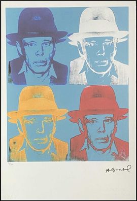 ANDY WARHOL * Joseph Beuys * signed lithograph * limited # 56/100