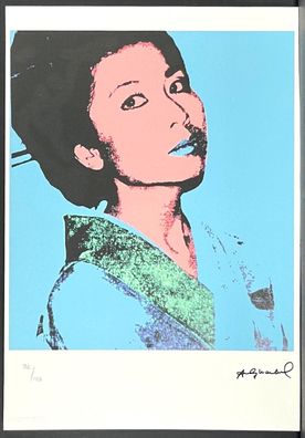 ANDY WARHOL * Kimiko Powers * signed lithograph * limited # 92/125