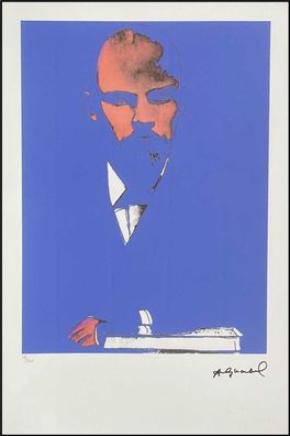 ANDY WARHOL * Lenin * signed lithograph * limited # 18/100 (Gr. 57 cm x 38 cm)