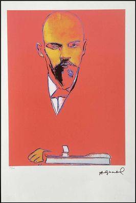 ANDY WARHOL * Lenin * signed lithograph * limited # 30/100 (Gr. 57 cm x 38 cm)