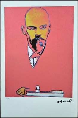 ANDY WARHOL * Lenin * signed lithograph * limited # 62/100 (Gr. 57 cm x 38 cm)