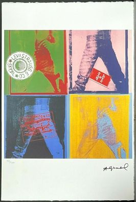 ANDY WARHOL * Levis 501 * signed lithograph * limited # 78/100