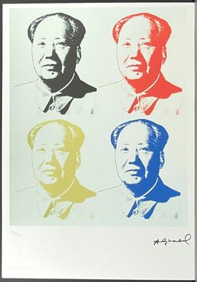 ANDY WARHOL * Mao Zedong * signed lithograph * limited # 79/125 (Gr. 50 cm x 35 cm)