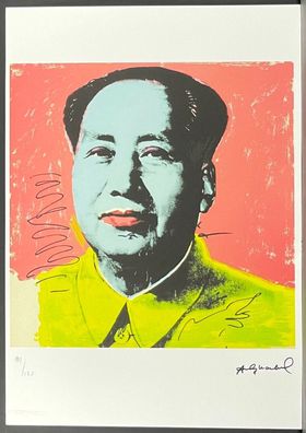 ANDY WARHOL * Mao Zedong * signed lithograph * limited # 81/125 (Gr. 50 cm x 35 cm)