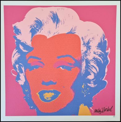 ANDY WARHOL * Marilyn Monroe * lithograph * 50x50 cm * limited # 318/500 CMOA signed
