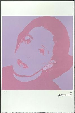 ANDY WARHOL * Martha Graham * signed lithograph * limited # 37/100
