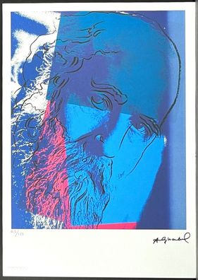 ANDY WARHOL * Martin Buber * signed lithograph * limited # 63/125 (Gr. 50 cm x 35 cm)