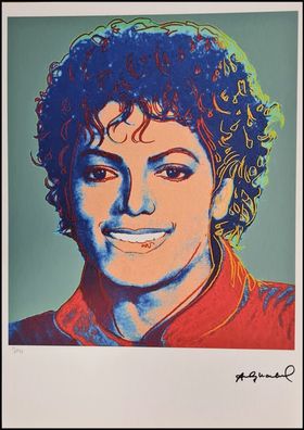 ANDY WARHOL * Michael Jackson * signed lithograph * limited # 11/125