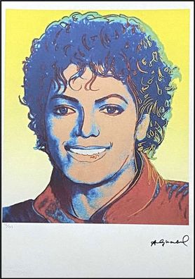 ANDY WARHOL * Michael Jackson * signed lithograph * limited # 16/125