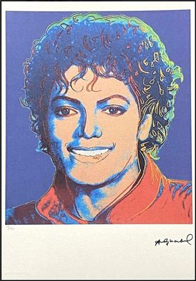 ANDY WARHOL * Michael Jackson * signed lithograph * limited # 19/125
