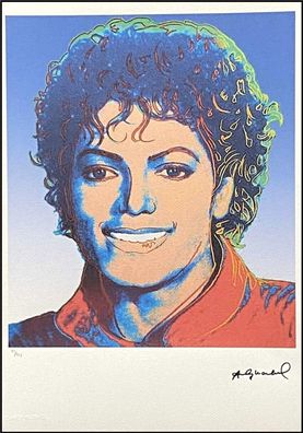 ANDY WARHOL * Michael Jackson * signed lithograph * limited # 21/125