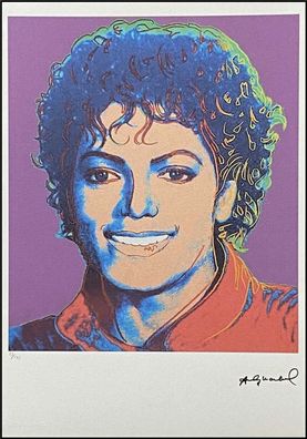 ANDY WARHOL * Michael Jackson * signed lithograph * limited # 23/125