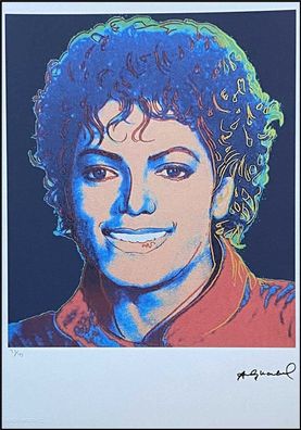 ANDY WARHOL * Michael Jackson * signed lithograph * limited # 39/125