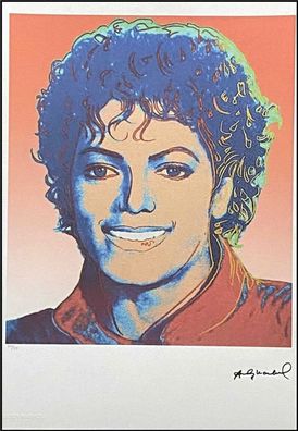 ANDY WARHOL * Michael Jackson * signed lithograph * limited # 50/125