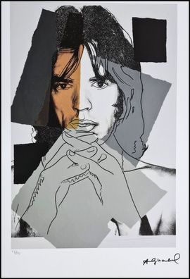 ANDY WARHOL * Mick Jagger * signed lithograph * limited # 25/125 (Gr. 50 cm x 35 cm)