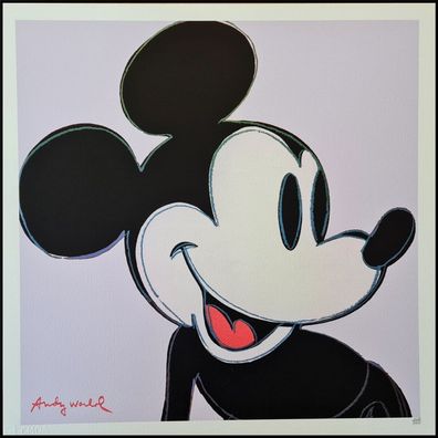 ANDY WARHOL * Mickey Mouse * lithograph * 50x50 cm * limited # 108/500 CMOA signed