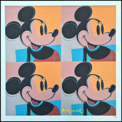 ANDY WARHOL * Mickey Mouse * lithograph * 50x50 cm * limited # 169/500 CMOA signed