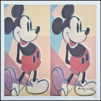 ANDY WARHOL * Mickey Mouse * lithograph * 50x50 cm * limited # 173/500 CMOA signed