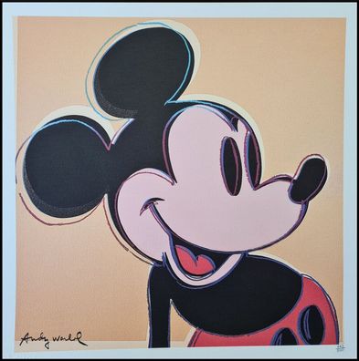 ANDY WARHOL * Mickey Mouse * lithograph * 50x50 cm * limited # 442/500 CMOA signed