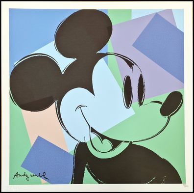 ANDY WARHOL * Mickey Mouse * lithograph * 50x50 cm * limited # 74/500 CMOA signed