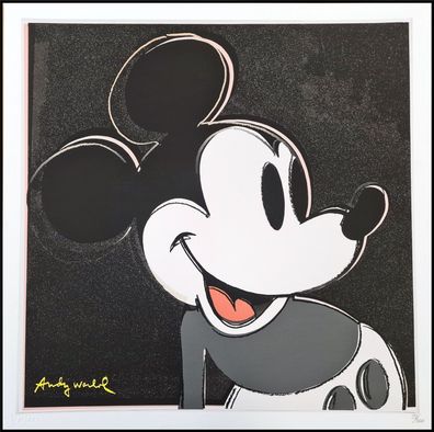 ANDY WARHOL * Mickey Mouse * lithograph * 50x50 cm * limited # 93/500 CMOA signed