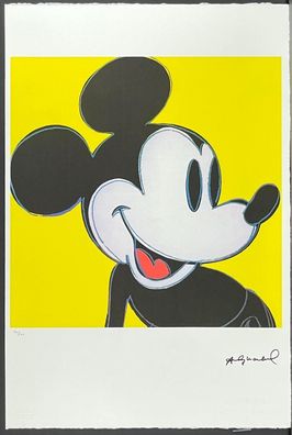 ANDY WARHOL * Mickey Mouse * signed lithograph * limited # 100/100