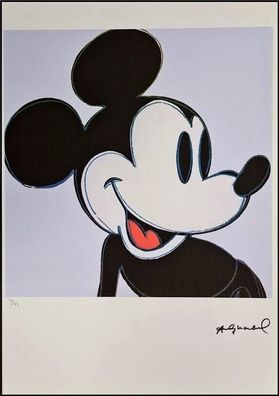 ANDY WARHOL * Mickey Mouse * signed lithograph * limited # 33/125 (Gr. 50 cm x 35 cm)