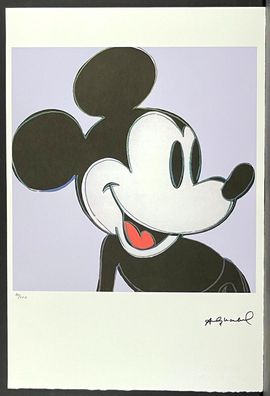 ANDY WARHOL * Mickey Mouse * signed lithograph * limited # 40/100 (Gr. 57 cm x 38 cm)