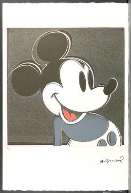 ANDY WARHOL * Mickey Mouse * signed lithograph * limited # 43/100 (Gr. 57 cm x 38 cm)