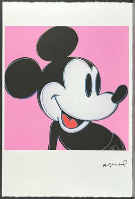 ANDY WARHOL * Mickey Mouse * signed lithograph * limited # 54/100 (Gr. 57 cm x 38 cm)