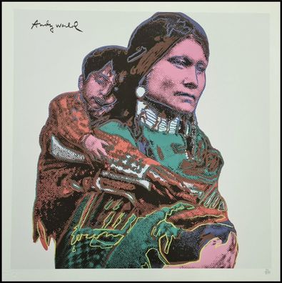 ANDY WARHOL * Mother & Child * lithograph * 50x50 cm * limited # 84/500 CMOA signed