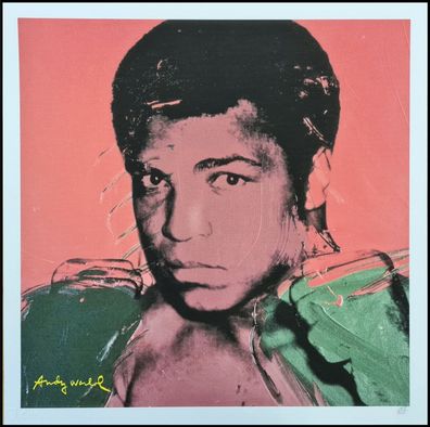 ANDY WARHOL * Muhammad Ali * lithograph * 50x50 cm * limited # 158/500 CMOA signed