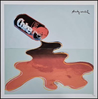 ANDY WARHOL * New Coke * lithograph * 50x50 cm * limited # 407/500 CMOA signed