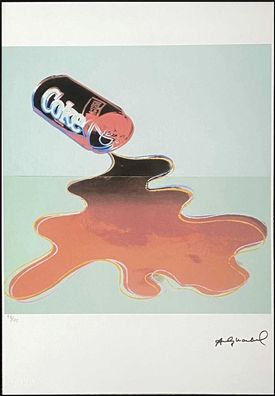 ANDY WARHOL * New Coke * signed lithograph * limited # 78/125 (Gr. 50 cm x 35 cm)