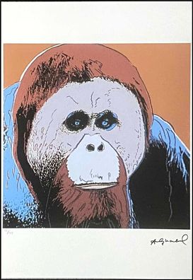 ANDY WARHOL * Orang-Utan * signed lithograph * limited # 12/125 (Gr. 50 cm x 35 cm)