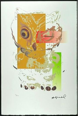 ANDY WARHOL * Owl * signed lithograph * limited # 15/100