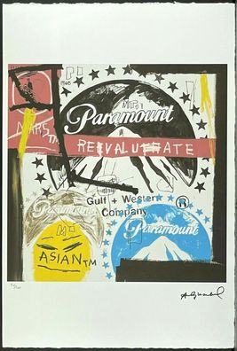 ANDY WARHOL * Paramount Pictures * signed lithograph * limited # 50/100