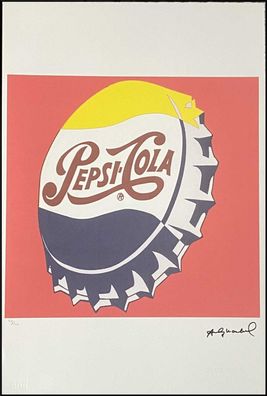 ANDY WARHOL * Pepsi Cola * signed lithograph * limited # 60/100