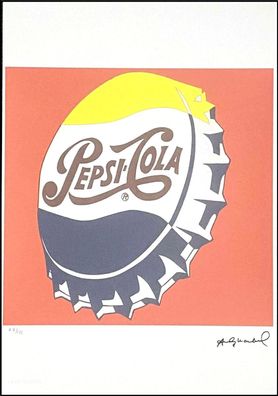 ANDY WARHOL * Pepsi-Cola * signed lithograph * limited # 47/125 (Gr. 50 cm x 35 cm)