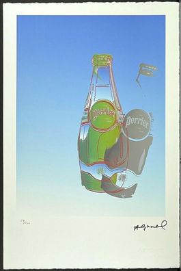 ANDY WARHOL * Perrier * signed lithograph * limited # 29/100