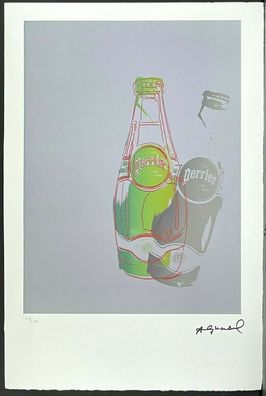 ANDY WARHOL * Perrier * signed lithograph * limited # 36/100