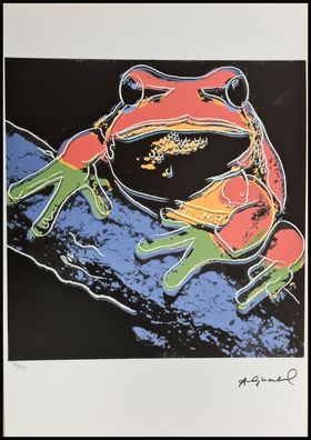 ANDY WARHOL * Pine Barrens Tree Frog * signed lithograph * limited # 36/125