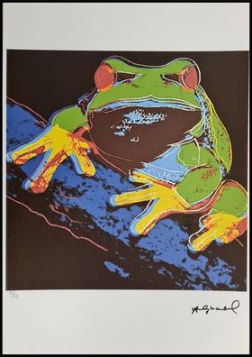 ANDY WARHOL * Pine Barrens Tree Frog * signed lithograph * limited # 83/125