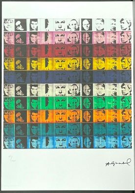 ANDY WARHOL * Portait of the Artists * signed lithograph * limited # 61/125