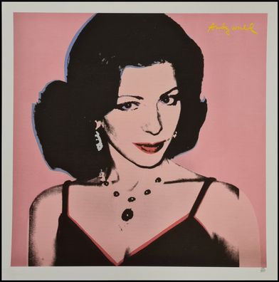 ANDY WARHOL * Portrait of a..* lithograph * 50x50 cm * limited # 185/500 CMOA signed