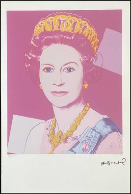 ANDY WARHOL * Queen Elizabeth II * signed lithograph * limited # 59/100