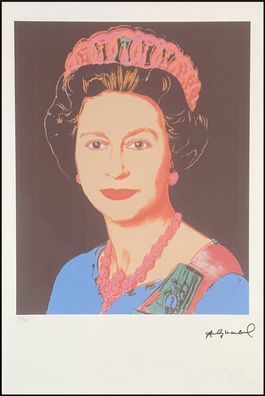 ANDY WARHOL * Queen Elizabeth II * signed lithograph * limited # 61/100